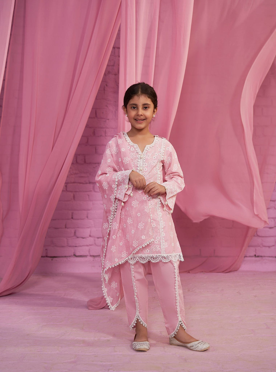 Mulmul Supima Cotton Sierra Fuchsia Pant