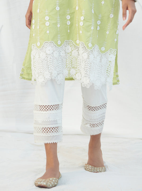 Mulmul Supima Cotton Anashi White Dupatta
